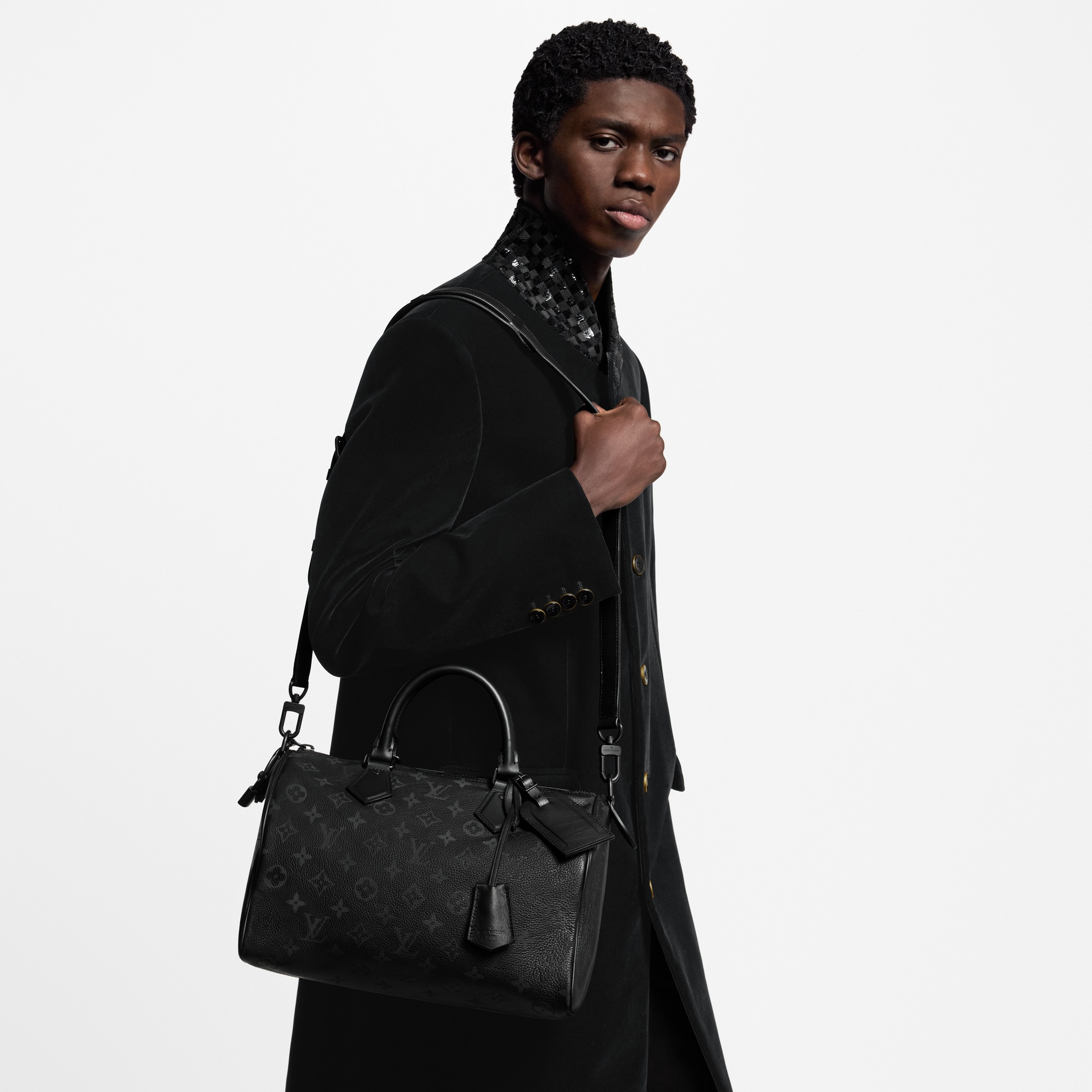 Louis Vuitton スピーディP9 30 ウルトラブラック M13904 Speedy P9 Bandoulière 30 - Luxury Speedy P9 - Leather Goods and